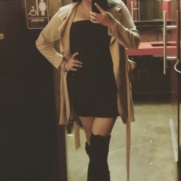 Iris Strapless Dress. Large. Black - Picture 5 of 5